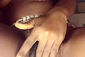 crazybitch enjoying solo play when left all alone