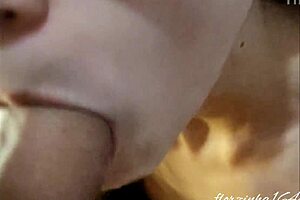 Amateur blowjob captured up close!