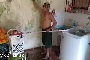 yo, painting ines ventura's place got wild, ended up deep in her outdoor action, damn!