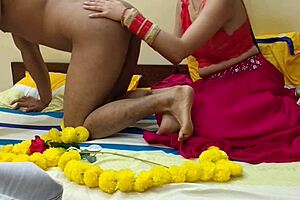 first night of newly married desi beautiful girl with addicted husband, involving dripping sex and ass licking.