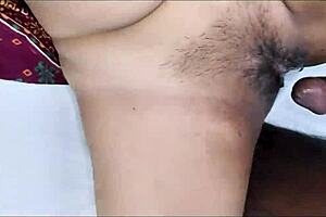 indian stepmom gets fucked blowjob eats cum hindi audio