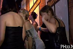 group of cuties get rough blowjobs and fucking at the party, cum everywhere.