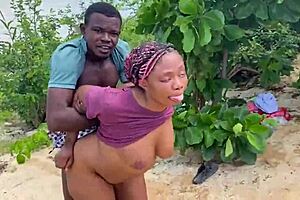 A good day to fuck hard close to the beach