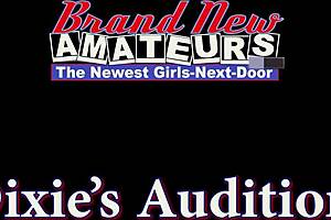 Blue-haired busty cutie Dixie deepthroats cock before wet pussy pounding