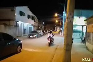 Danny hot rides huge cock on motorcycle