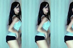 chinese girl dances then fucks