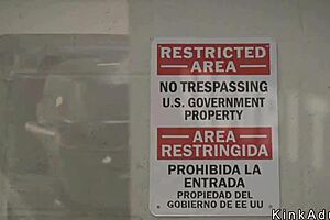 Two lesbians feel the intensity of airport security anal toys