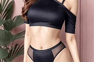 Whoa, check out these cute Japanese lingerie models showing off barefoot feet and sexy panties!