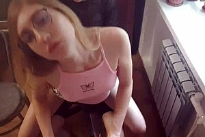 Babe Rides Pussy in Public Doggystyle