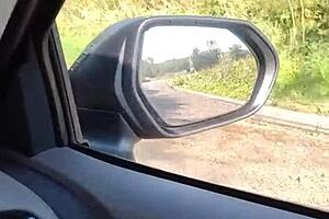 pulled over for a quick naughty rub in public layby