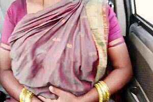 Indian Maid With Big Tits Talks Dirty During Car Sex