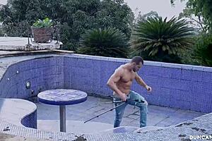 sneaking into mei cornejos pool for latina ass spreading masturbation live stream