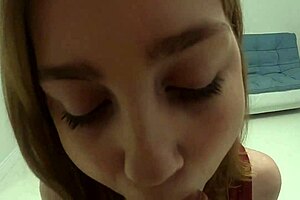 Teen Deepthroats Oversized Cock