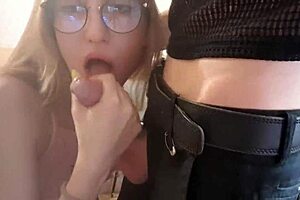 Babe Rides Pussy in Public Doggystyle