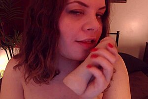 Sweetcherry Performs Webcam Blowjob With Dildo And Toys