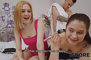 ignore4k leads horny russian student teen in university orgy sex group