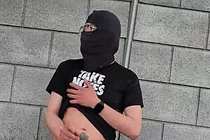 Do you want to watch me drop my pants and stroke my big cock in public?