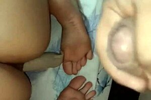 Stepbrother tricks bride into anal assfucking with big tits