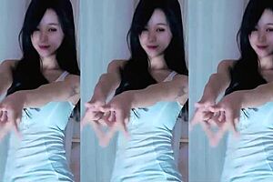 chinese girl dances then fucks