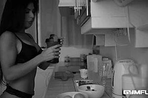 Gym Fuck with Long-Haired European Stunner Inna Innaki Makes Trainer Cum Hard in Glamour Hardcore