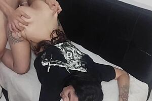 Beautiful Latina Student Waits On All Fours For Boyfriend's Doggystyle Fuck In Classroom