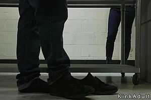 Two lesbians feel the intensity of airport security anal toys