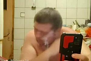 casual conversation at the desk during solo work session