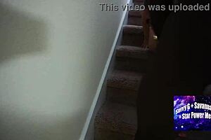 Savanna's interracial fuck on sofa