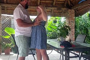 Creampie Fucking Best Friends Wife Patio Work