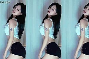 chinese girl dances then fucks