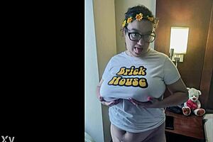 Ms brick house shows off black cock cum swallow