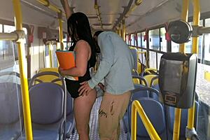 i got this student banged inside the bus in public, oh man