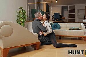 Pov Fucking Brunette's Shaved Pussy Out Of Tune!