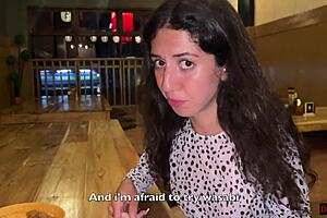 Cum on Face in Public Sushi Bar