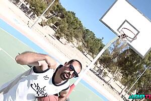 Wow, that skinny blonde loves riding and deepthroating for the first time!