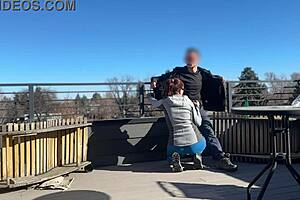 Little 18+ Redhead Slut Gives Fast Handjob And Blowjob To Friend While Boyfriend Waits Public Outdoor Rough Quickie