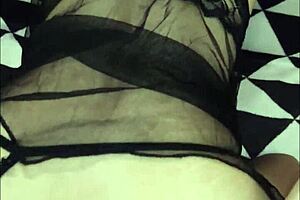 Skinny milf in lingerie orgasms from assfucking in home compilation