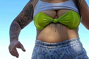 Exhibitionist Flashes Wet Desire As Touch Sparks Instant Entry