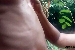 Ebony gets banged in soft sweet doggy style