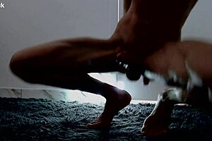 Twink Bodybuilder Sucks His Own Cock In Shadow