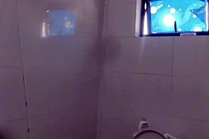 Pinay Girl's Shower Show In Bathroom Before Work