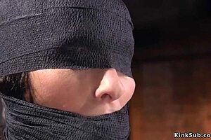 Hairy Pussy Beauty Bound and Caned