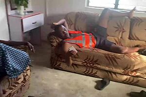 Sexy ebony moans in 4some with long time colleagues