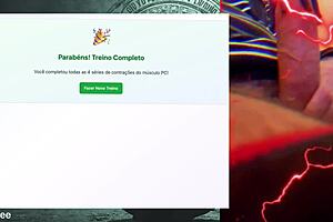 Wow, this muscular guy's 19 cm cock lasts hours during workout handjob session