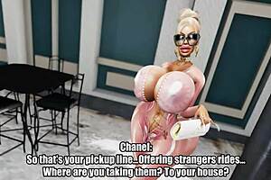 What game is chanel malibu playing with her big ass in this scene?