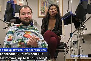 Dr Tampa Explores Corporate Dynamics With Minnie Rose In A Behind-The-Scenes Parody Setup.