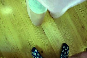 Get on your knees, bitch, and suck my hairy cock in POV blowjob.