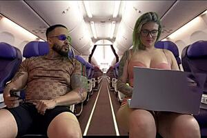 Woman starts touching herself on plane next to me