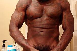 Brunette Performs Detailed Big Black Hairy Cock Worship on Hallelujah Johnson