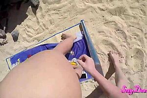 ride the waves of passion at sexydeas beach pov doggystyle delight